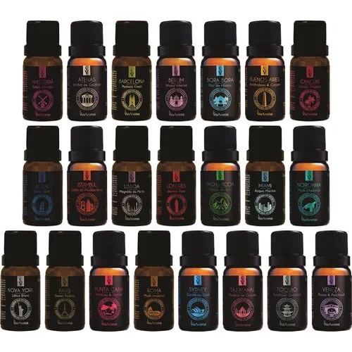 Essência Via Aroma Cidades do Mundo Coleção Edição Especial Aromas sofisticados Cheirinho para o Lar