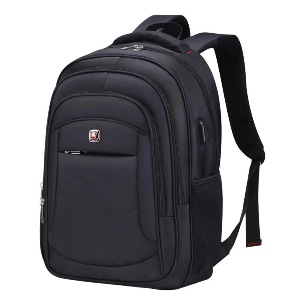 Mochila Masculina Com USB De Grande Capacidade Para Estudantes/Escola ...