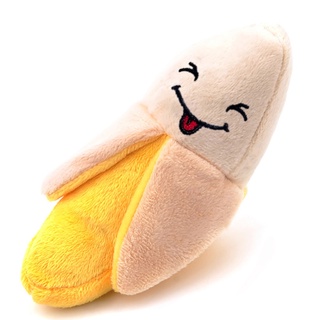 Brinquedo Mordedor Para Caes Pets Dog Pelucia Apito banana bananinha