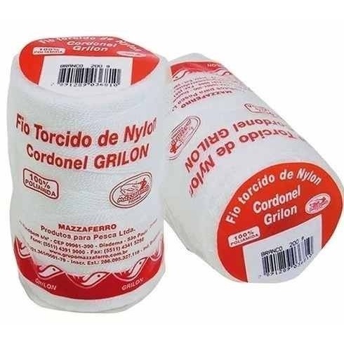 Fio Torcido Grilon Branco 210/18 mazzaferro 200 Gramas em Oferta na Shopee