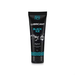 Gel para Massagem Corporal Beijável com Sensação de Refrescância - Sexy Hot Lubricant Black Ice - 60g em Oferta na Shopee