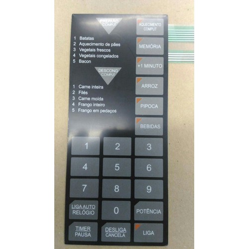 Membrana Teclado  Forno Microondas Sharp Rb 4a23