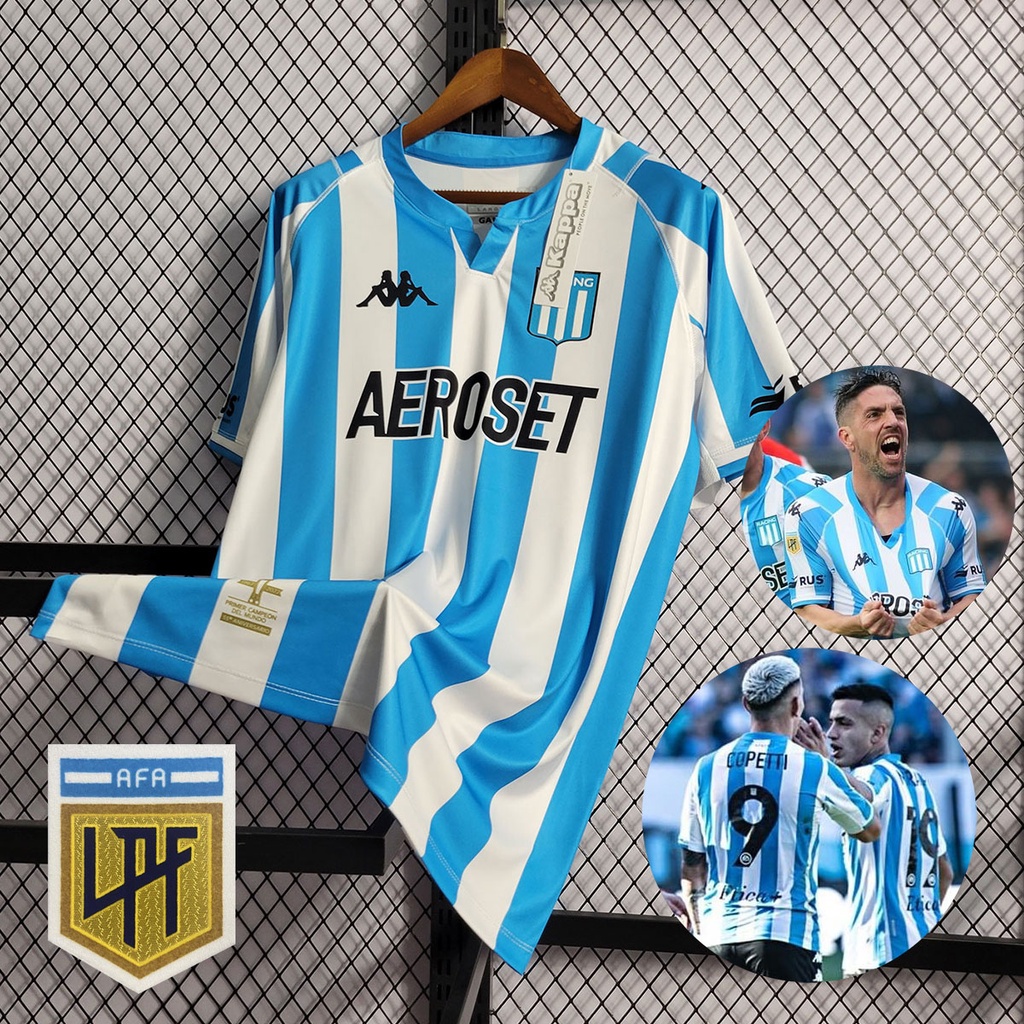 2022/23 Camisa de Racing Club I Futebol Camiseta