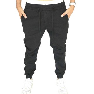 Calça Jogger Masculina Preta Basica Jeans
