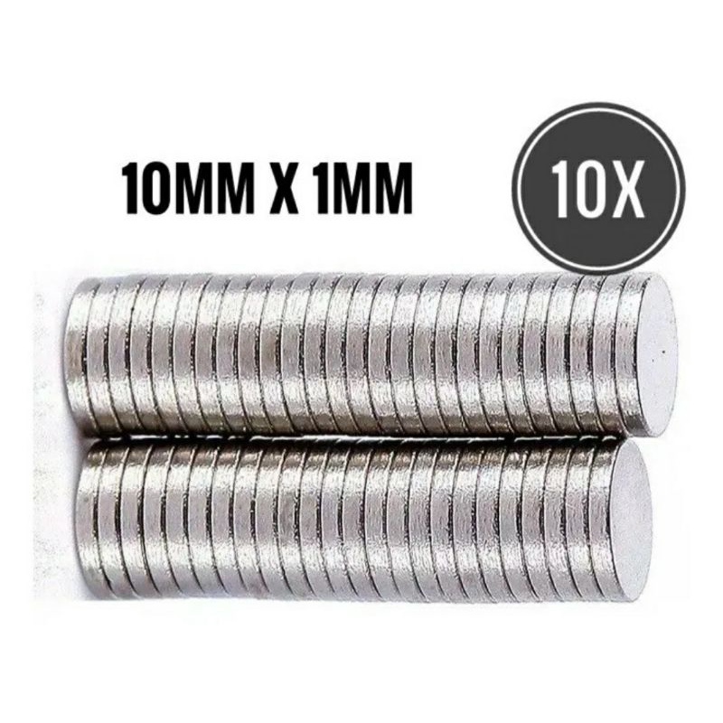 Imã neodimeo 10x1mm 10x unidades canopy aeromodelo ima rc diy montagem hobby livro capa