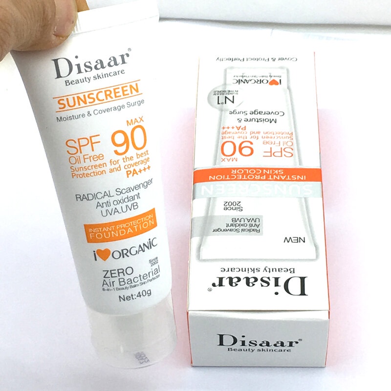 Protetor Solar Facial Disaar Anti-Idade À Prova De Óleo / Protetor Solar  Spf 90 . | Shopee Brasil