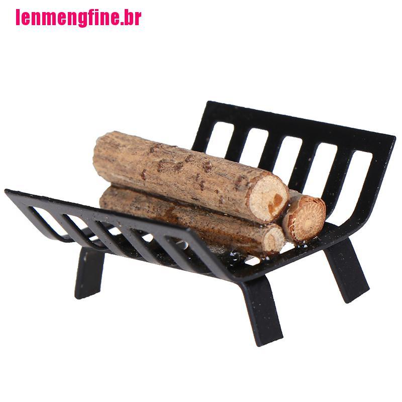 Rack De Metal Para Moveis De Casa De Bonecas Ig 1 12 Com Modelo De Lenha Para Lareira Shopee Brasil