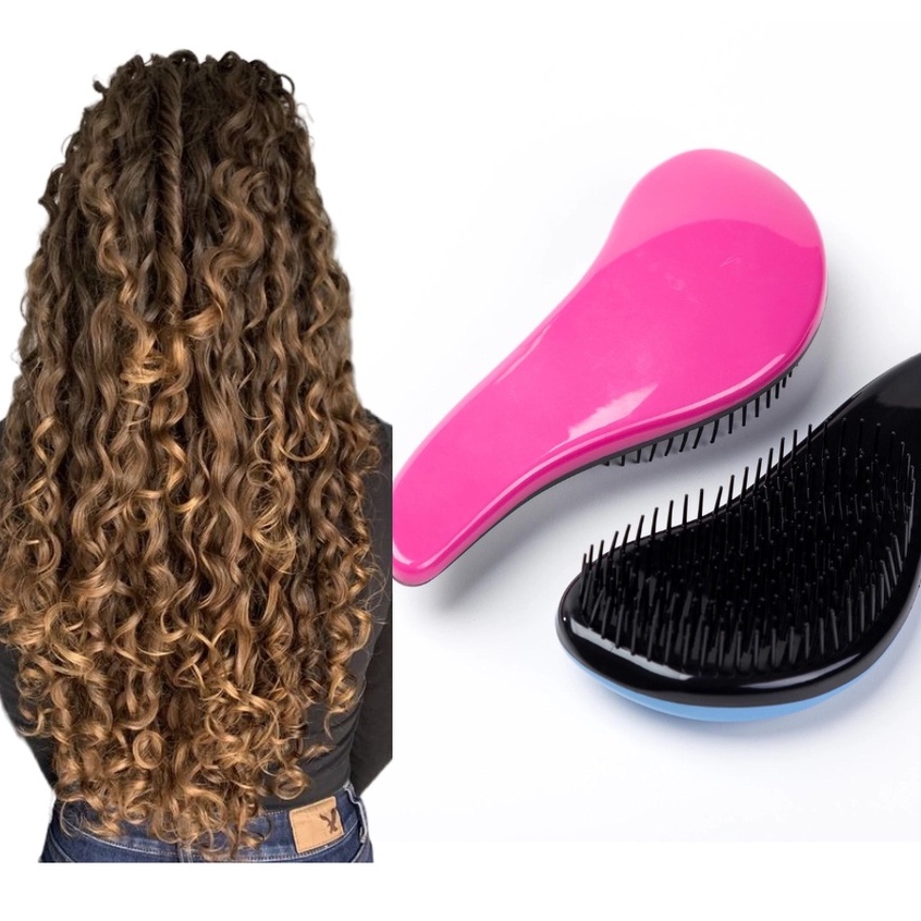 Pente de Cabelo Escova mágica para cabelo com cabo.