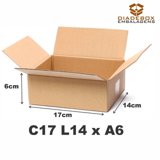 150 Caixa de Papelão Medidas 17x14x6 Correios Envios Sedex Pac..