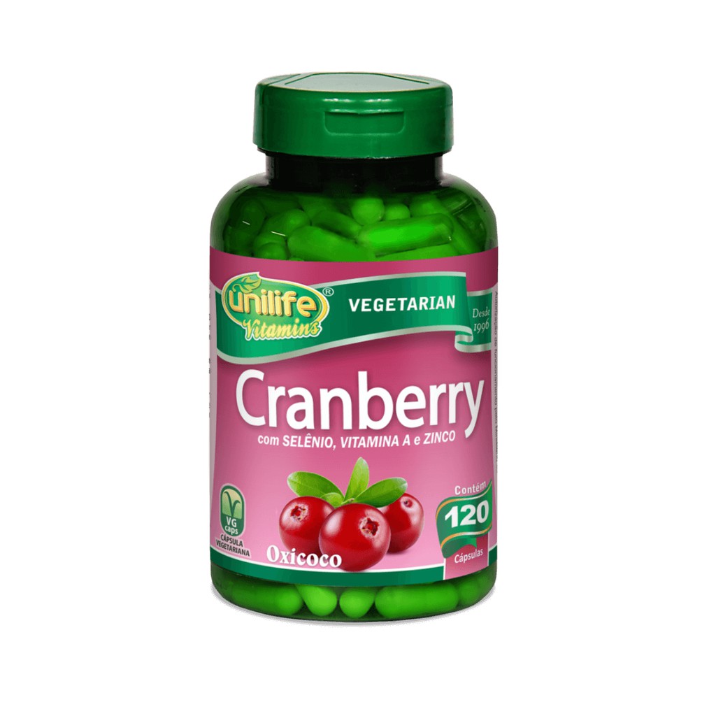 Cranberry 120 Cápsulas 500mg - Unilife