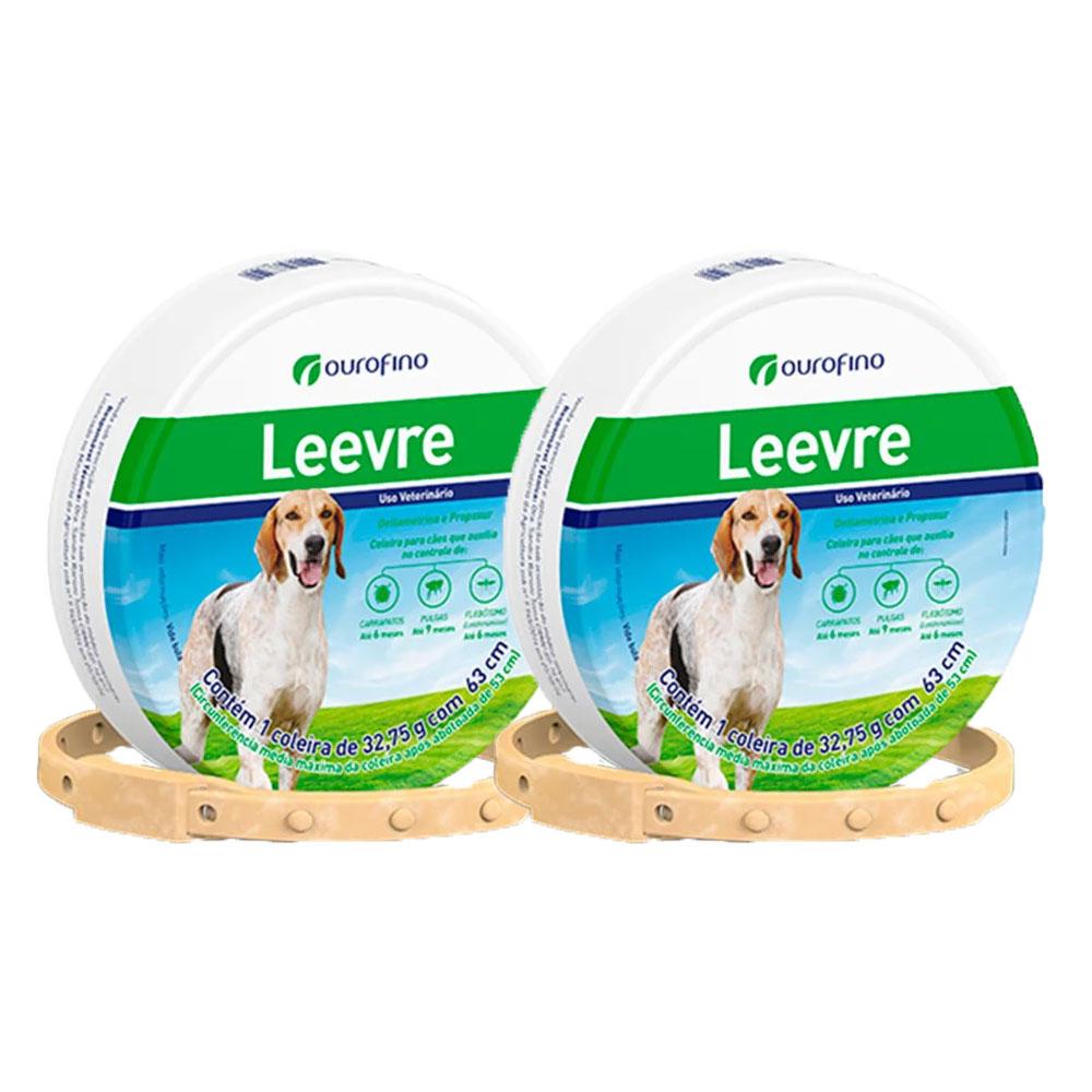 Kit 2 Unidades Coleira Leevre 32,75g Com 63cm em Oferta na Shopee