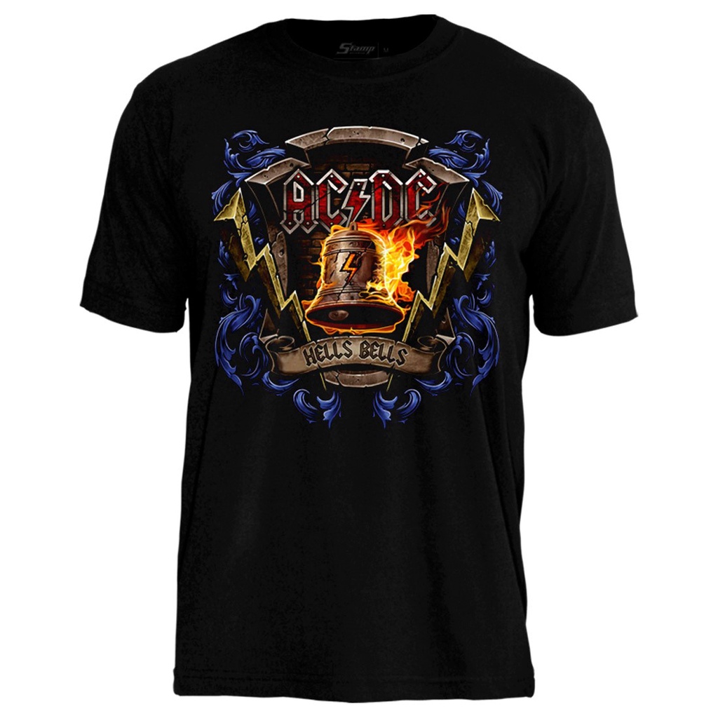 Camiseta AC/DC Hells Bells Oficial Licenciada 100% Original Stamp ...