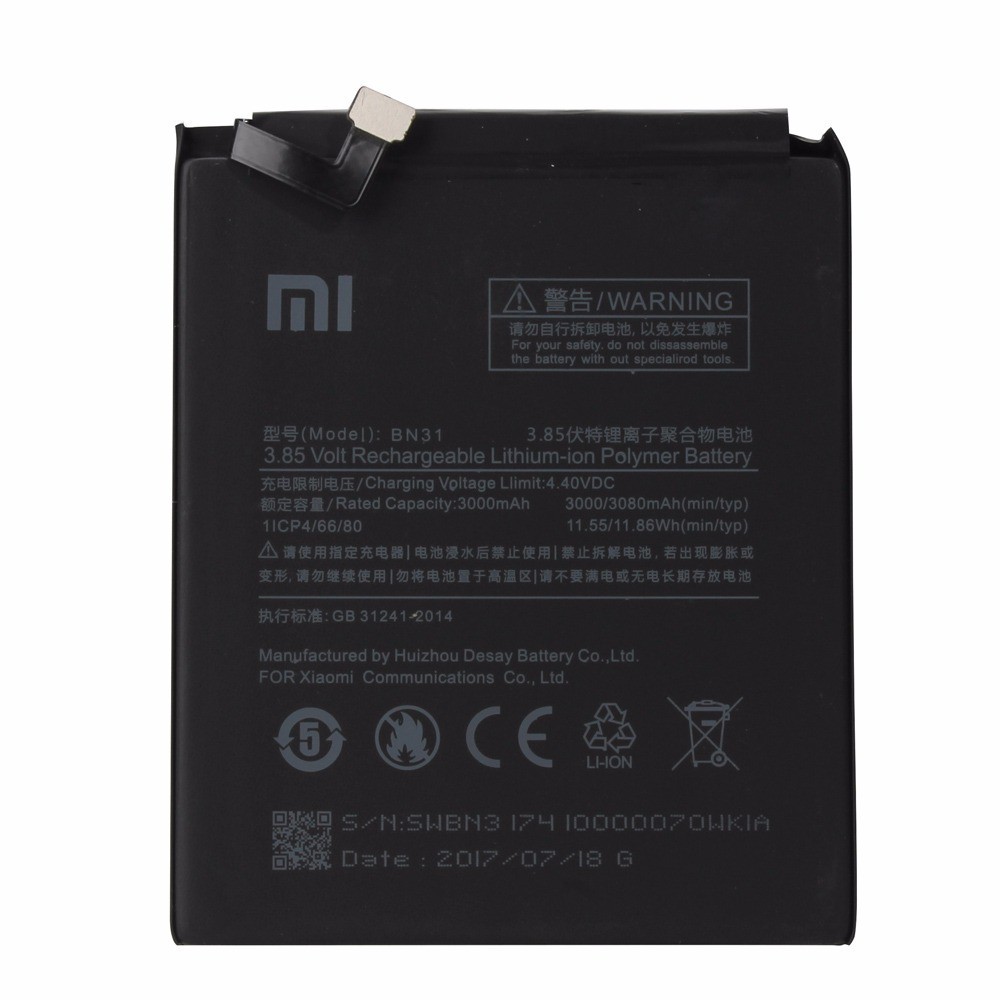 Bateria Celular Xiaomi Mi A1 Mi 5x Modelo BN31 100% Original