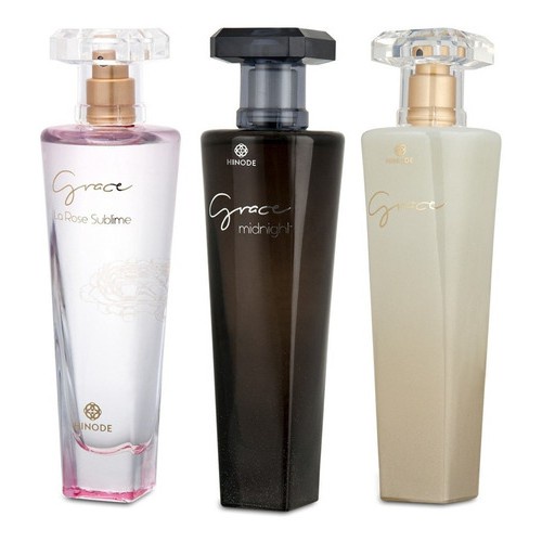 Perfume Grace Midnight, Grace Branco ou Sublime la Rose Hinode 100ml Original Fragrancia FemininaPromoção Aproveite