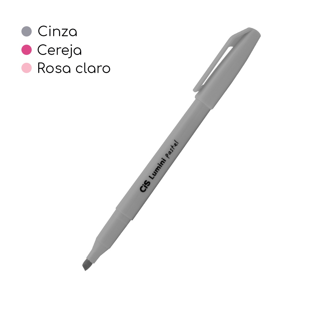 Marca texto CIS Lumini Pastel Novas Cores - UNIDADE