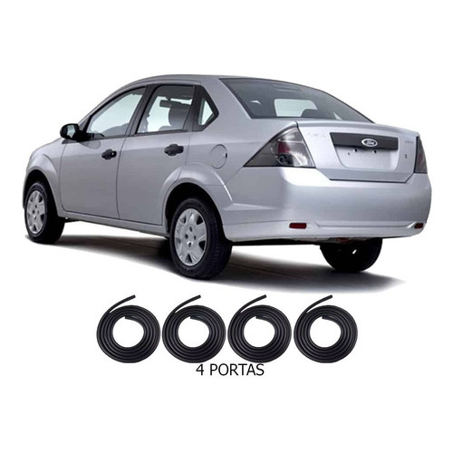 Kit Borracha De Vedação Fiesta Sedan 2010 2011 2012 4-porta. em Oferta na Shopee