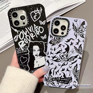 Moda Borboleta Olivia Rodrigo Caso De Telefone Para O iPhone 13 12 11 Pro MAX IX XS XR i7 i8 Plus Proteção À Prova De Choque Flanela Silicone Bumper Capa Mole