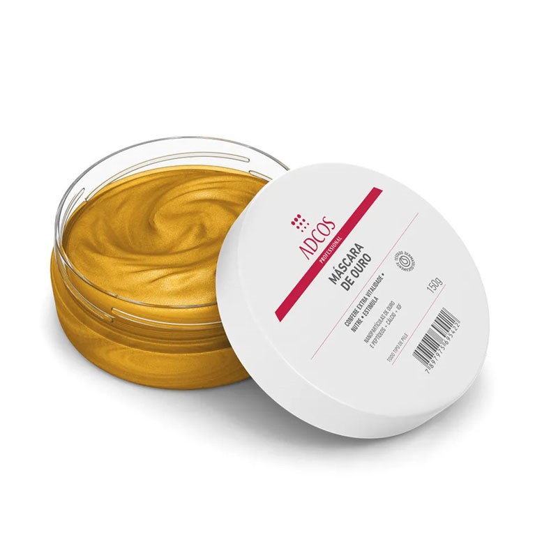 Adcos Profissional Máscara de Ouro 150gr em Oferta na Shopee