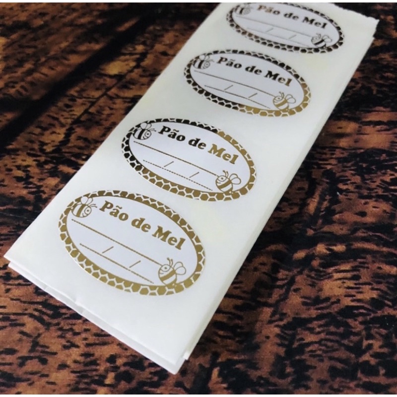 100 etiquetas pão de mel sabor validade cod 309 adesivo em Oferta na Shopee