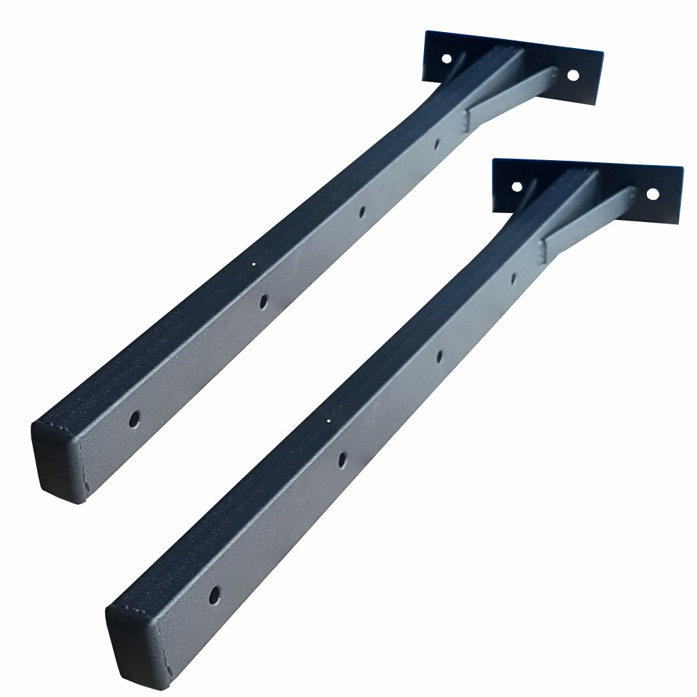Suporte Para Roupas Varal Parede Reforçado 50cm Preto Fosco