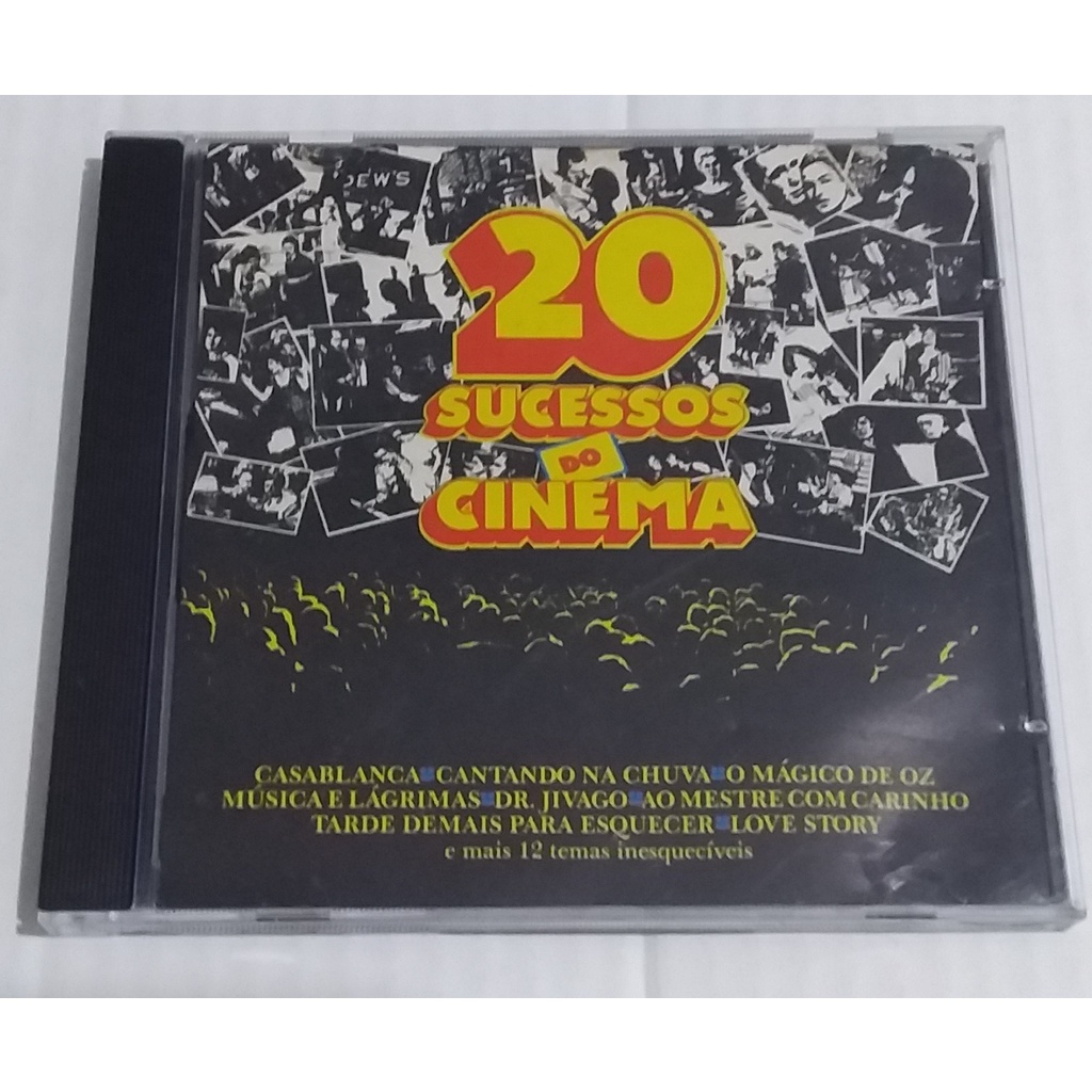 CD 20 Sucessos Do Cinema Temas Originais de Grandes Classicos do Cinema 1994 USADO ÓTIMO ESTADO