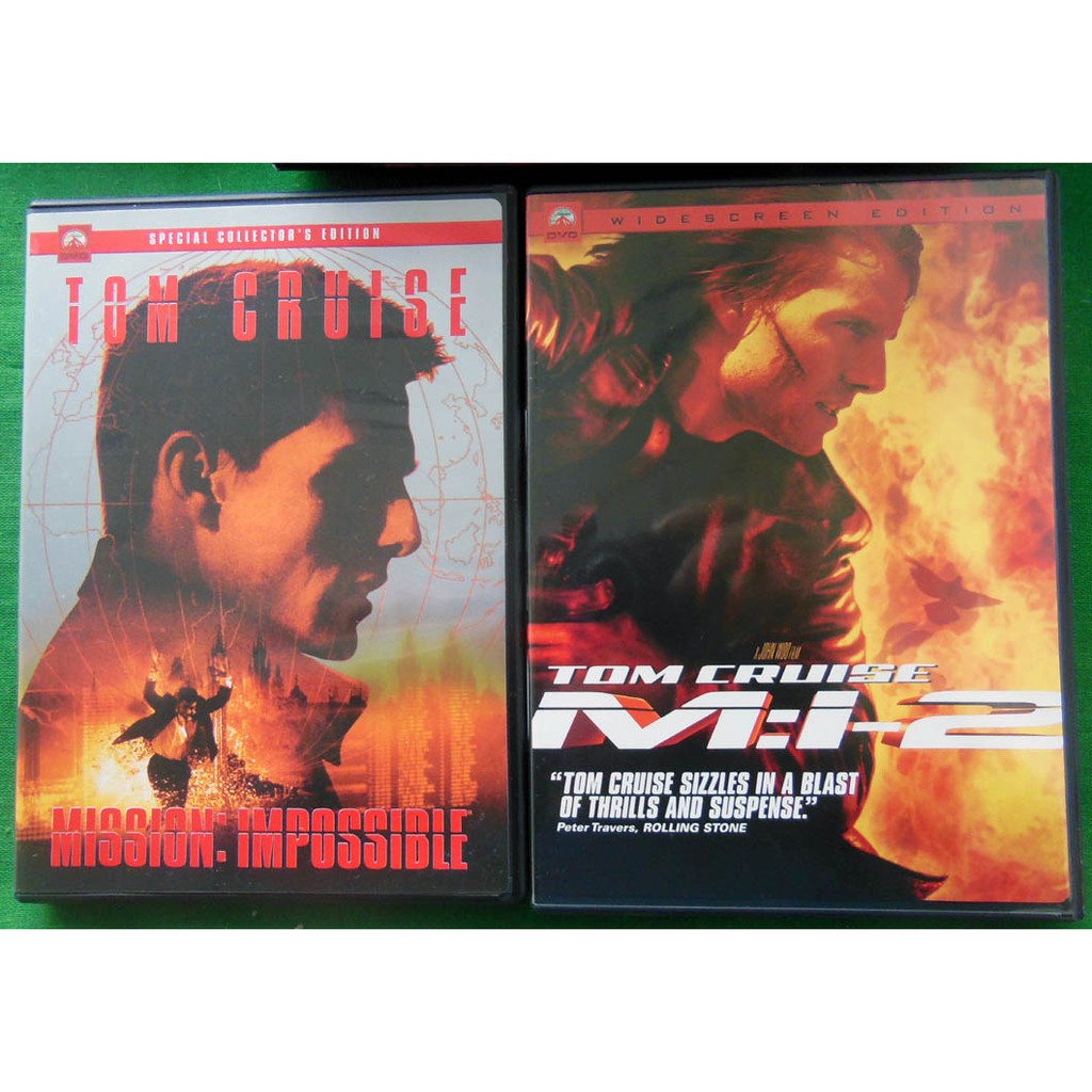 2 Dvds Mission: Impossible 1 E 2 Tom Cruise - Região 1 - Com Luva