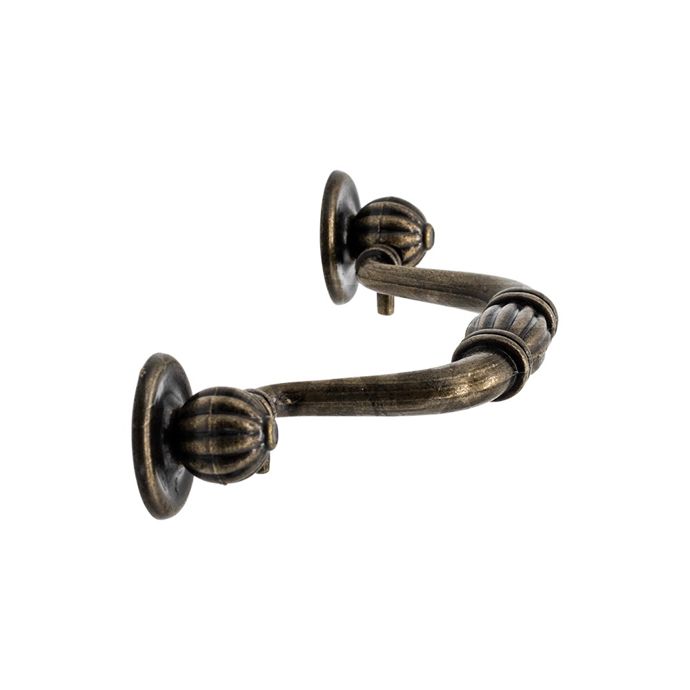 Puxador De Gaveta Colonial Comoda Retro Modelo Messina 9,4cm
