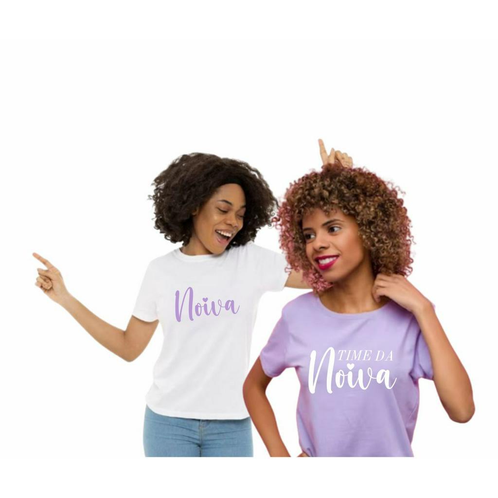 Camiseta Lilás Time da Noiva Camiseta Noiva