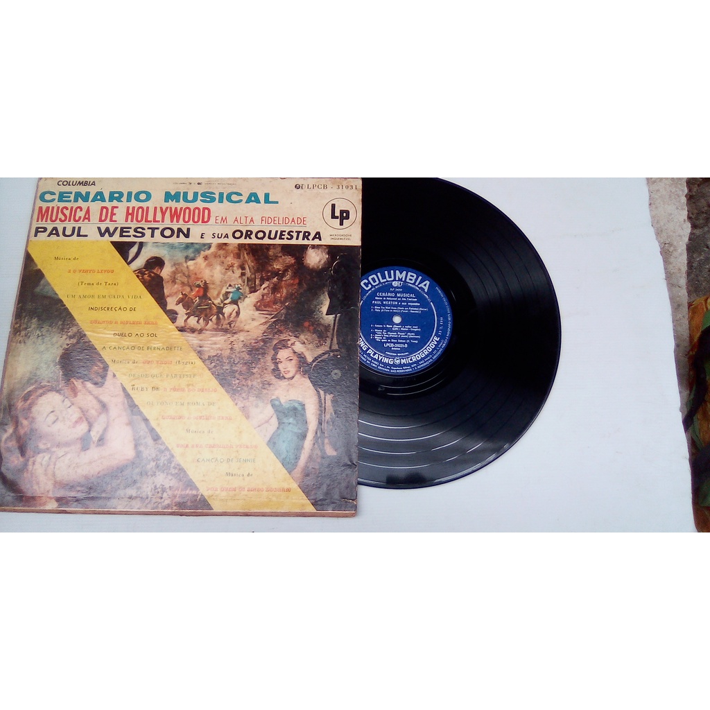 Lp Vinil - Cenario Musical - Paul Weston - Hollywood -