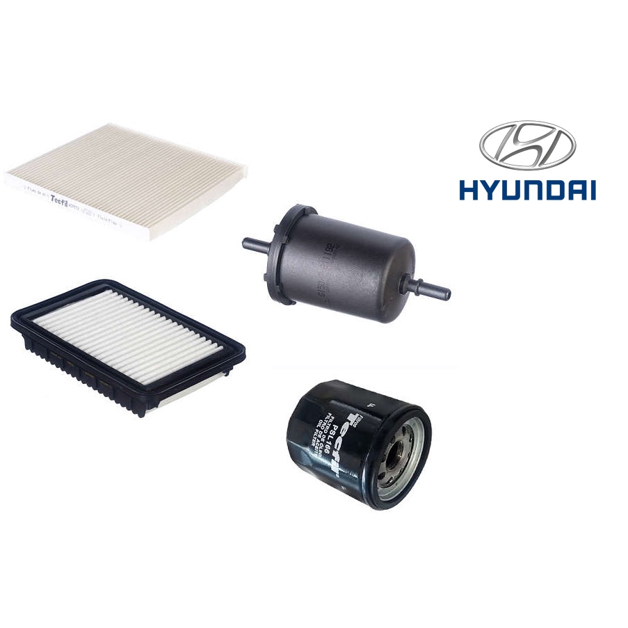 Kit Revisão De Filtros Hb20 1.0 2012  Em Diante Filtro De Ar, Combustível,filtro De Óleo E Filtro De Ar Condicionado