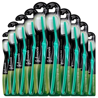 Kit 10 Escova Dental J&j Reach Ultra Clean Macia