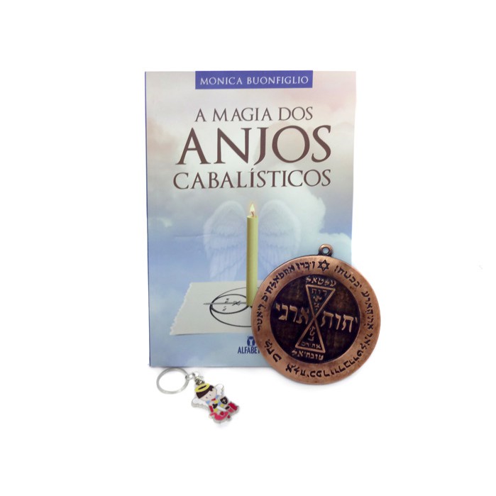 Livro A Magia Dos Anjos Cabalísticos + Pantaculo Do Amor + Chaveiro Arcanjo Miguel Shopee Brasil