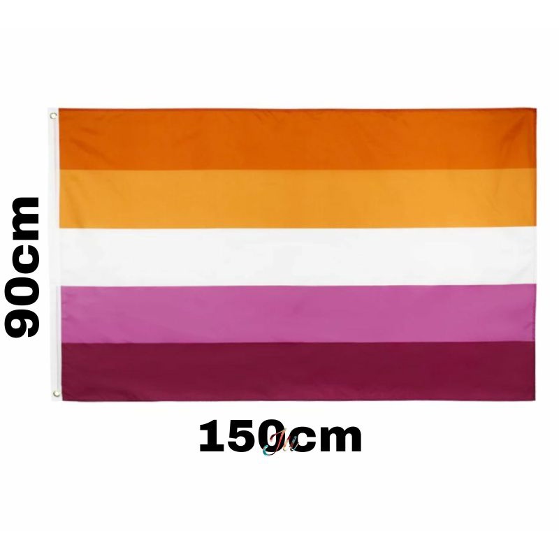 bandeira lésbica sunset 150x90 orgulho lésbico lgbt | Shopee Brasil