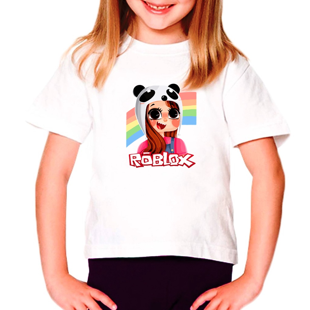 Camiseta Infantil Natasha Panda Roblox Panda Fofo Lol Personalizada -  Escorrega o Preço