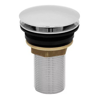 Válvula/ralo Tanque Metal Click Cromado 1.1/4 — imagem 2 de 2