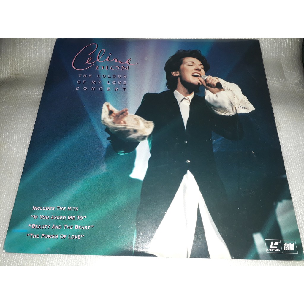 LD LASER DISC CELINE DION THE COLOUR OF MY LOVE CONCERT MPORTADO MADE IN USA NOVO LACRADO ORIGINAL