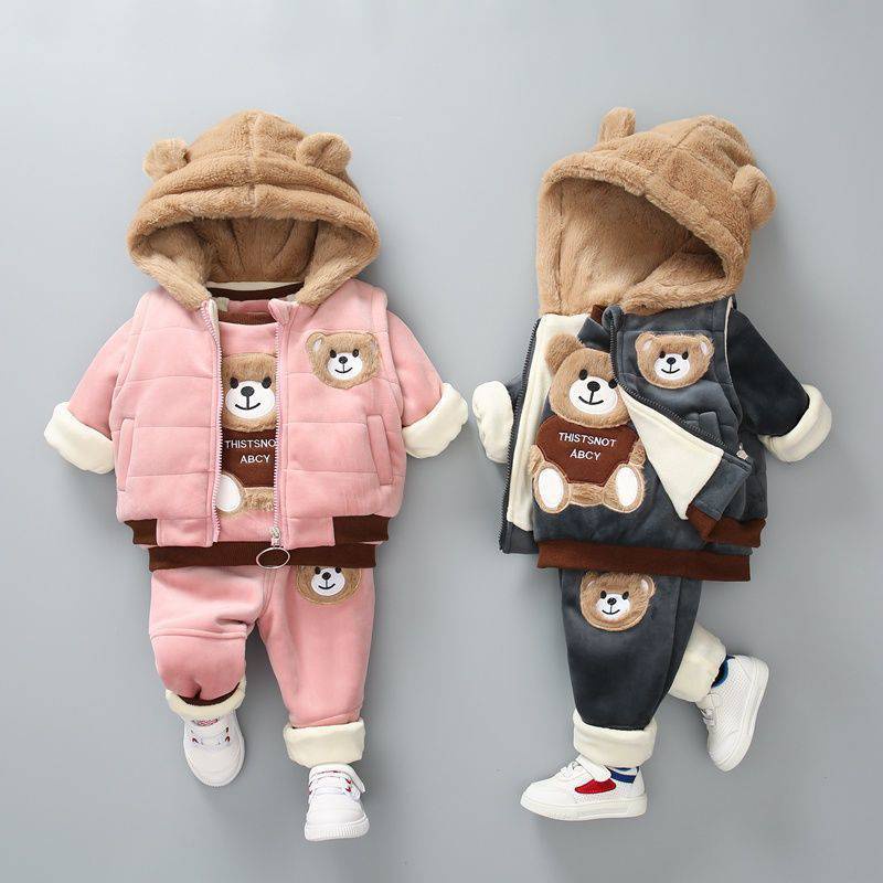 Outono inverno flanela pijamas recém-nascidos roupas do bebê menino conjunto de roupas par...