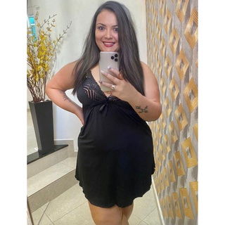 Camisola Plus Lisa Em Liganete