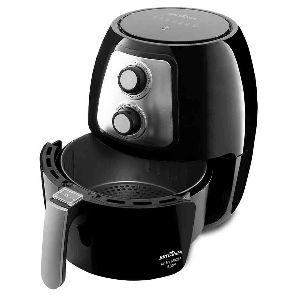 Fritadeira Air Fryer 1500w Bfr21p Preta E Inox Britânia Cor Preto
