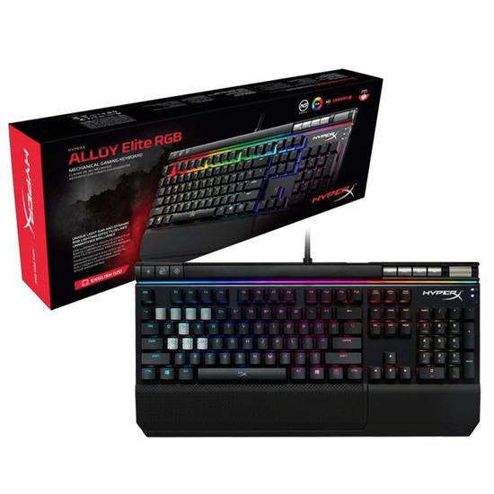 Teclado Gamer HyperX Alloy Elite RGB HX-KB2BL2-US / R2 Mecânico USB Inglês - Preto