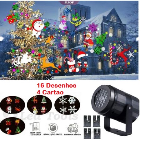 Super Espeto Projetor De Luz Laser Bivolt Natal Pisca Pisca | Shopee Brasil