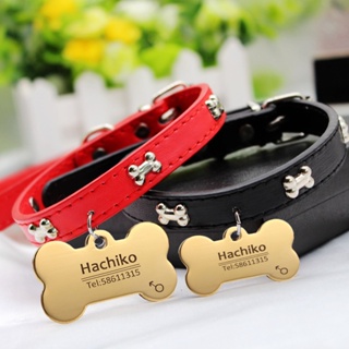 Coleira com Placa de Identificação Personalizada para Cães e Gatos – Gravação Livre em Oferta na Shopee