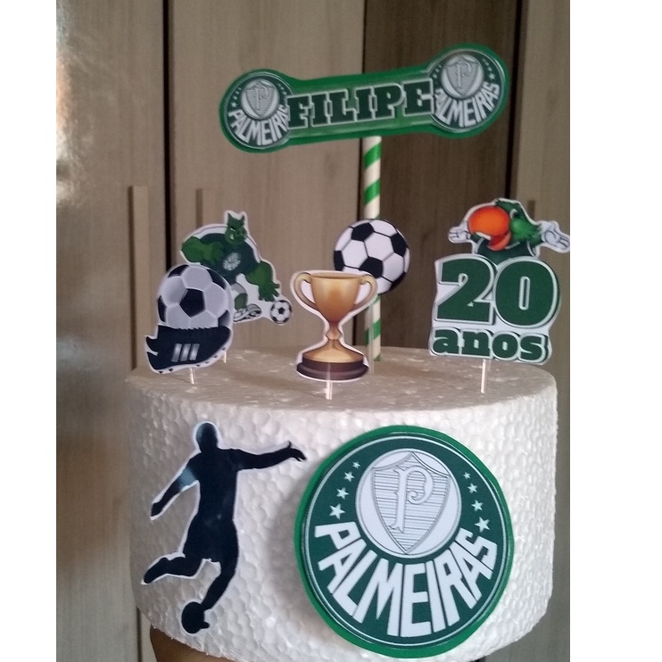Topo Para Bolo Palmeiras Futebol Shopee Brasil