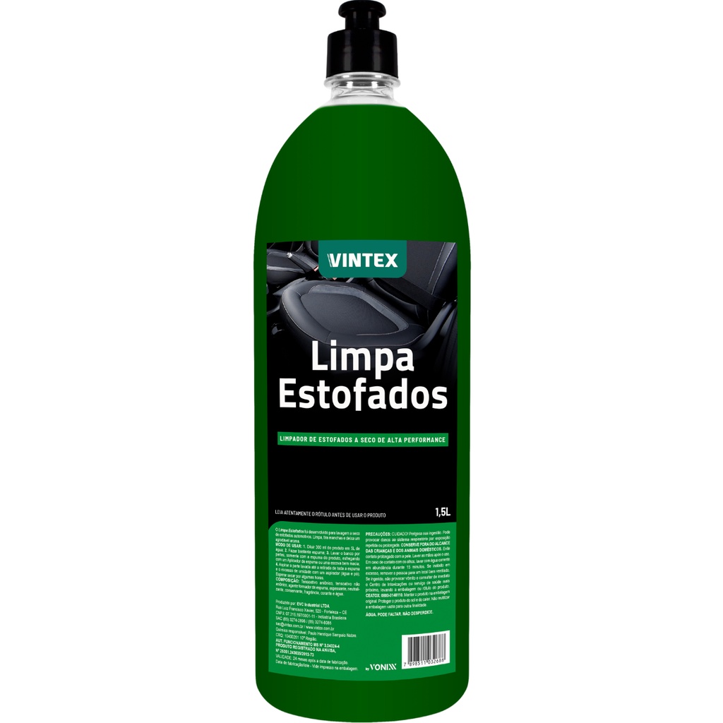 Produto para Limpar Banco de Carro Limpa Estofados Vonixx 1,5L em Oferta na Shopee
