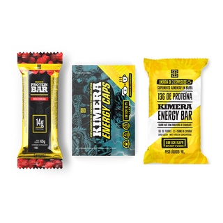 1 Whey Protein Bar (Unitario) + 1 Kimera Energy Bar (unitario) + 1 Kimera Energy Caps (unitario)