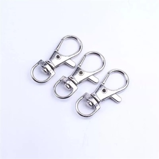 fecho mosquetão para chaveiro - artesanato - prata - 35mm 100 peças em Oferta na Shopee