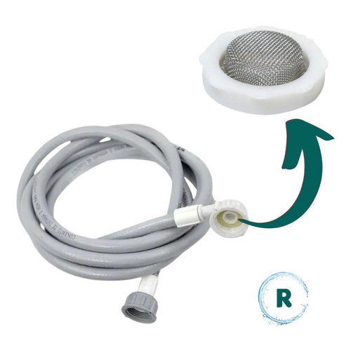 Mangueira Entrada Água 1,80m Para Maquinas De Lavar + Filtro em Oferta na Shopee