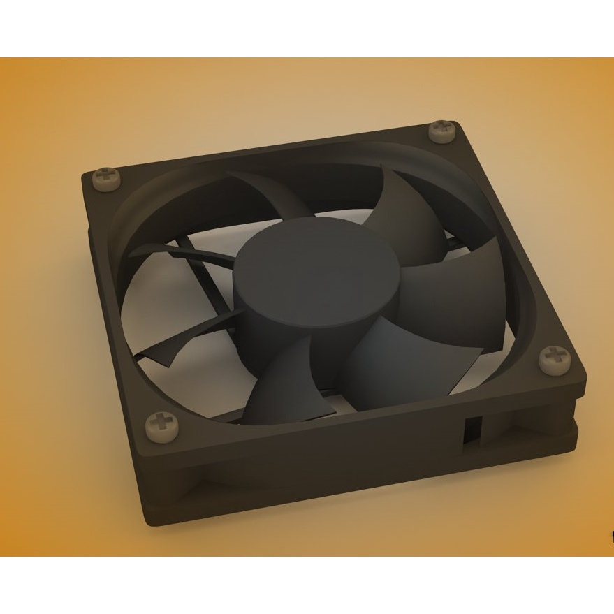 Fan Cooler Ventoinha para Gabinete 80x80x25mm 8cm 80mm Conector 3 Pinos Placa Mãe 3500 RPM 12v