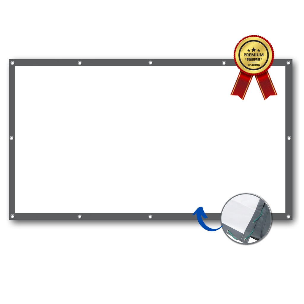 Telão De Projeção Dobrável 110 Pol Cinema De Colar Projetor