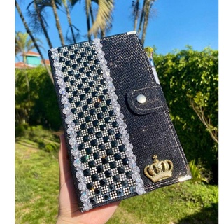 Bíblia Sagrada Feminina Personalizada C/Harpa Botão e Letra Hipergigante